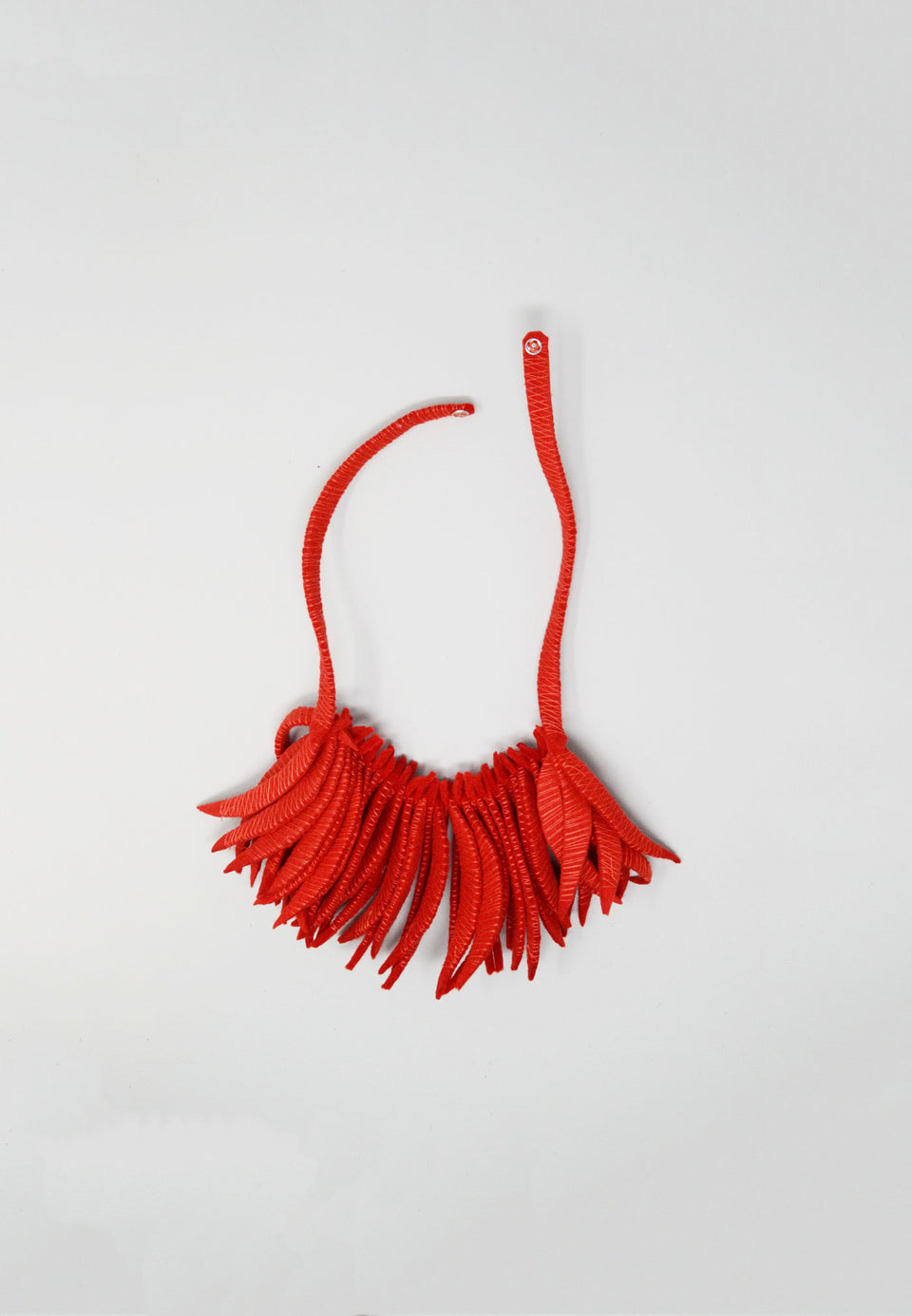 Flecos Fringe Necklace in Flame - ANTHER a shop