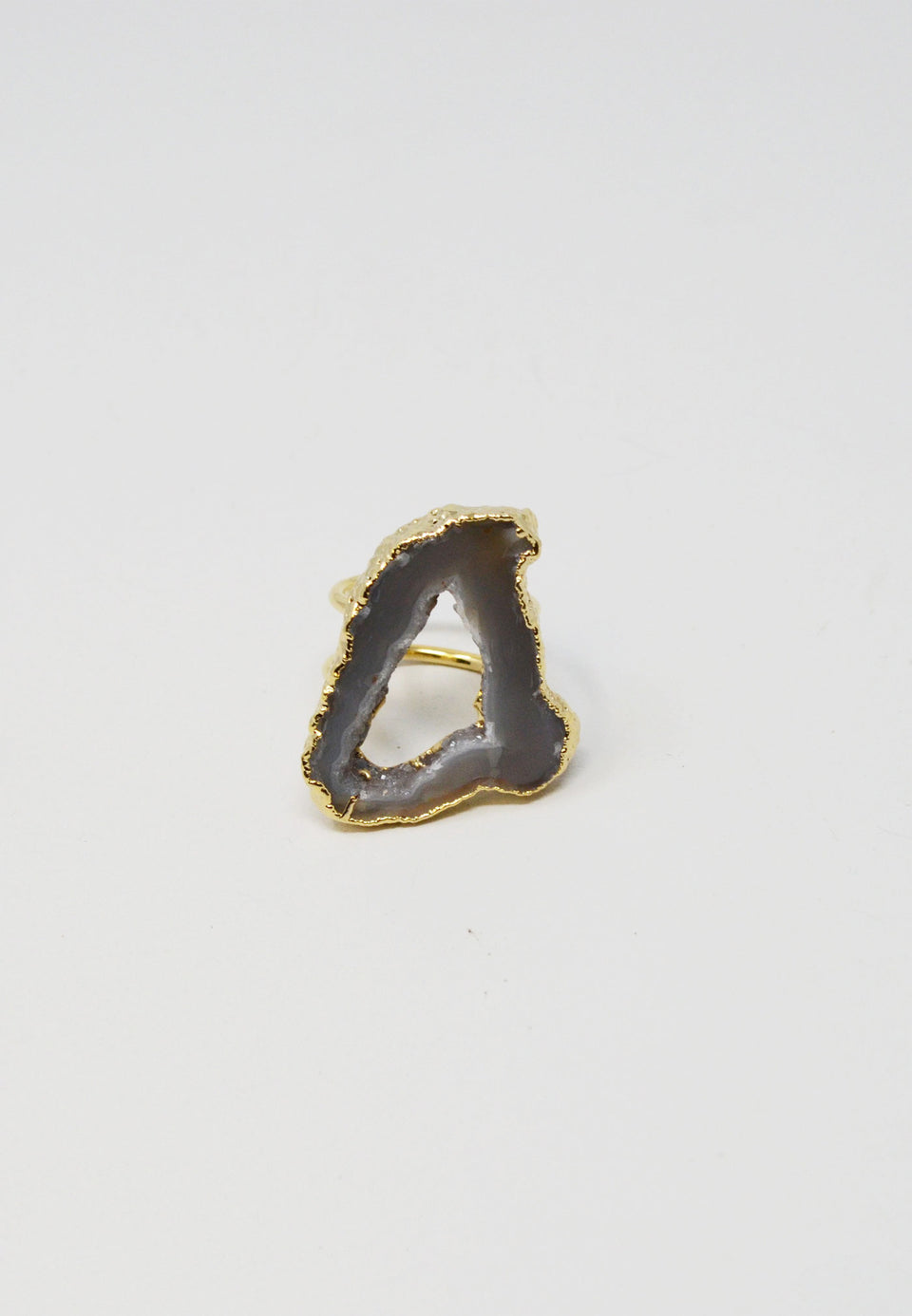 Agate Slice Ring - ANTHER a shop
