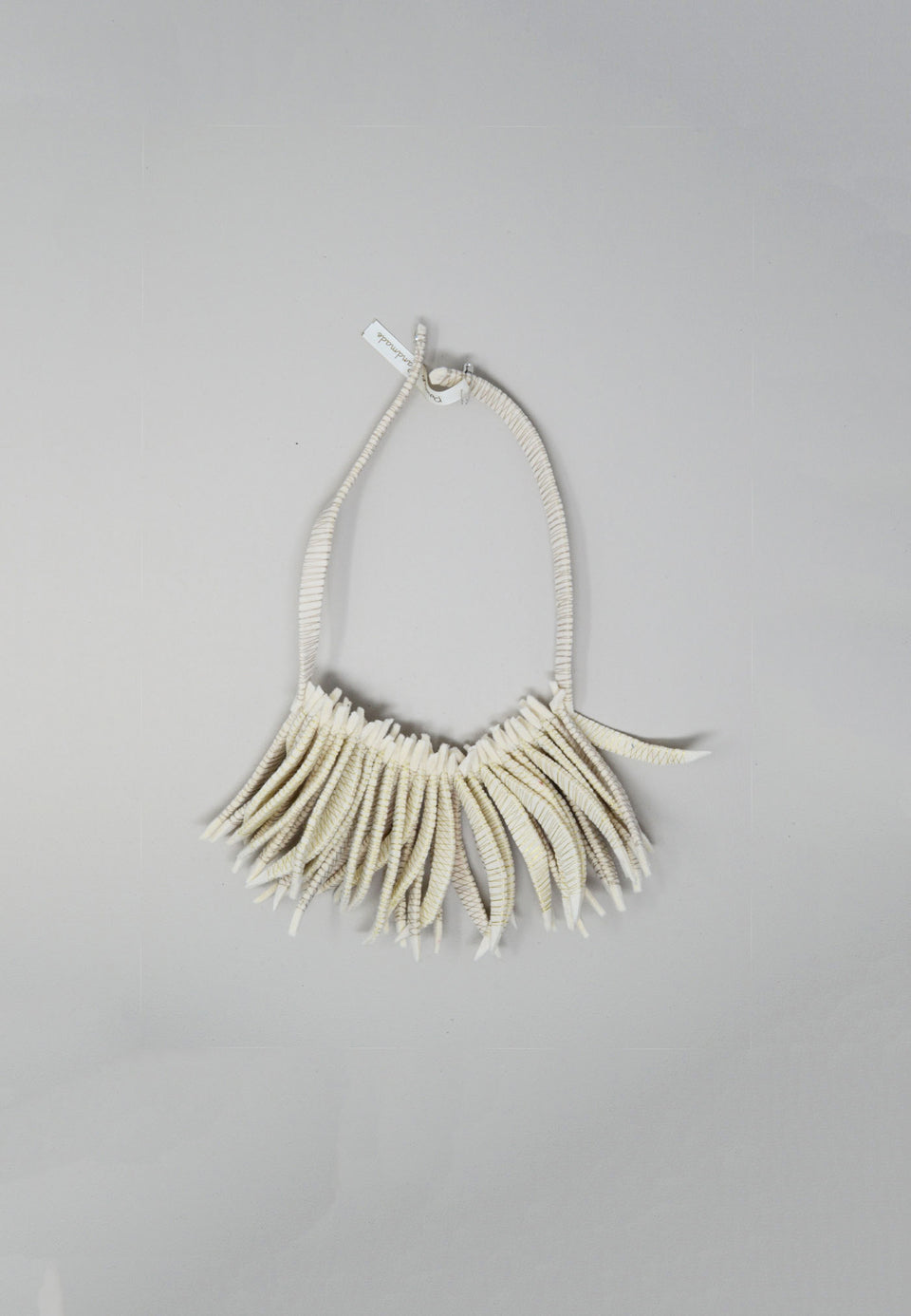 Flecos Fringe Necklace in Tan - ANTHER a shop